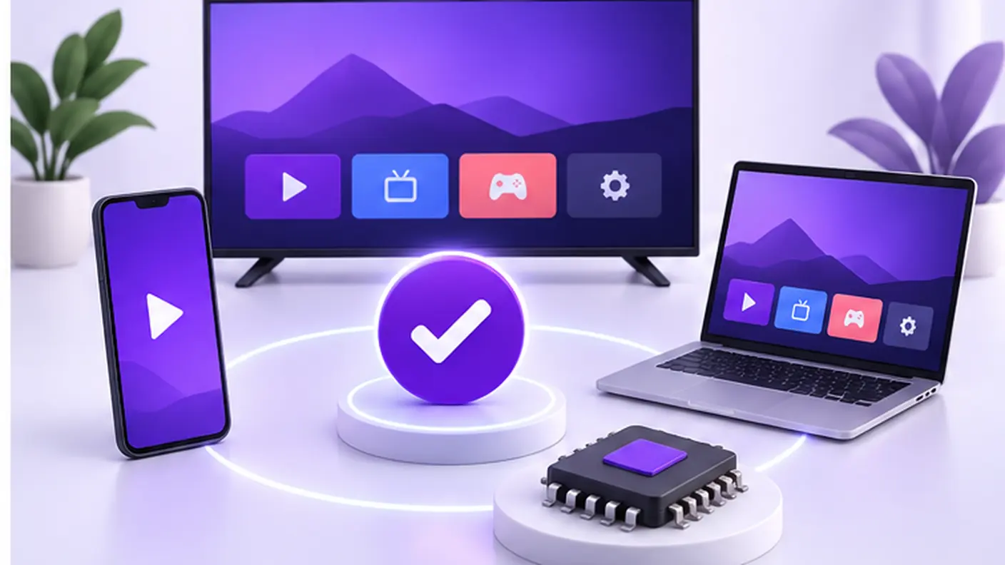 Roteiro para verificar modelo, sistema e requisitos de um dispositivo para TV Express